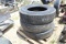 LOT OF 11R24.5 TIRES