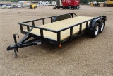 TOPLINE TLU16 16' Utility Trailer - Slide in Ramps - Tandem Axles CERTIFICATE OF ORIGIN