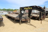 BIG TEX 22GN-25BK+5CP 30' Gooseneck Flatbed Trailer w/ Dovetail - Ramps - 48'' Spread Axles