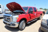 FORD F350 XLT SALVAGE ROW - 4x4 - Crew Cab - Tool Box - Fuel Tank w/ Electric Pump - Gooseneck Hitch