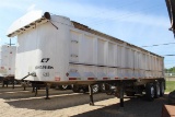 WARREN FLA3460 34' Aluminum Dump Trailer - Air Lift 3rd Axle - 11R24.5 Tires on Budd Wheels - Tri Ax