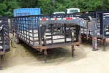 DIAMOND C  26' Gooseneck Utility Trailer - Rear gate - Tandem Axles