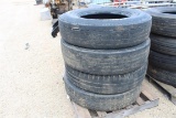 LOT OF 11R24.5 TIRES