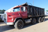 FORD L8000 20 Yard Dump Body w/ Electric Tarp - Air Lift Third Axle - Air Latch - Spring Suspension