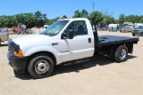 FORD F350 9' Steel Flatbed - Air - Radio - Powerstroke Diesel Engine - 6 Speed Transmission