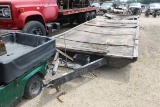 FLATBED TRAILER SALVAGE ROW