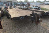 24' STEEL FLATBED HOMEMADE TRAILER