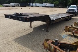 HOMEMADE  42' Slope Neck Trailer w/ Hyd. Dovetail - Tandem Axles - Winch