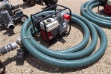 3'' Water Pump w/ Hose - Gas Motor - Skid MTD