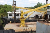 44'X16'X5'SERVICE BOAT OFFSITE ITEM, TON CRANE & HYD SPUDS, HYD SPUDS, TWIN DETROIT 671 Dsl Engines,