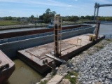 130' X 32' X 6' HYD SPUD BARGE OFFSITE ITEM Located in LaRose, LA, Questions and/or to Preview call