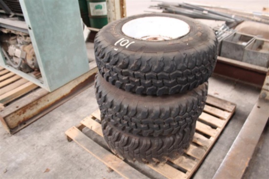 LOT OF TIRES & RIMS 31X10.5 R15LT