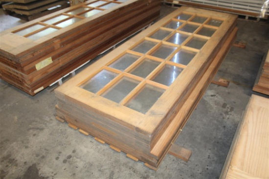 (5) 1 3/8”X32”X96” (4) 1 3/8”X36”X96” Pine Glass Window Doors