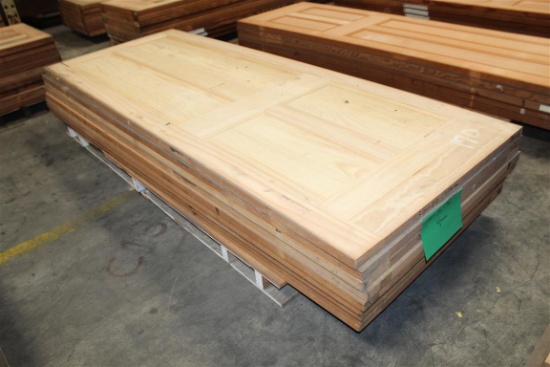 (9) 1 3/4”X36”X96” Solid Pine Doors