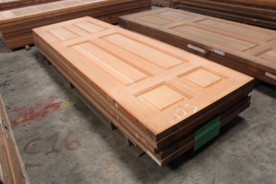 (5) 1 3/4”X32””X96” 6 Panel Fir Solid Doors