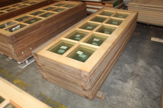 (10) 1 3/4”X30”X79” Glass Window Pine Doors