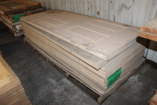 (8) 1 3/4”X32”X79” 6 Panel Fiberglass Doors