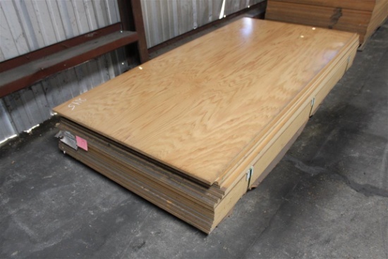 Aprroximately (17) Sheets of 4X8 3/4” Redoak Prefinished Plywood MDFC