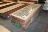 (10) 1 ¾ X 32””X96” Fir  Glass Window Doors