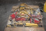 PALLET OF LIGHTS AND LIGHT STANDS, POWER CORD