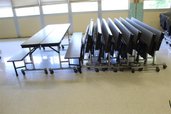 (10) Folding Cafeteria Tables