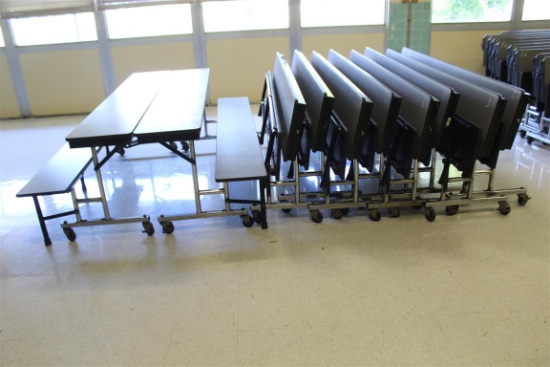 (10) Folding Cafeteria Tables