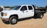 2012 GMC 3500HD 9'STEEL FLATBED