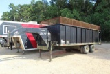 2008 Jennings GD202 8'x20' Gooseneck Dump Utility Trailer