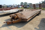 24' STEEL FLATBED W DOVETAIL
