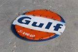 GULF METAL SIGN