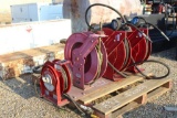 PALLET OF HOSE REELS