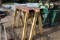 LOT OF (2) IRON PIPE STANDS