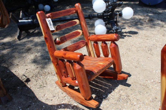 RED CEDAR ROCKING CHAIR