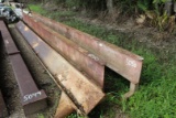 LOT OF (2) IRON BEAMS