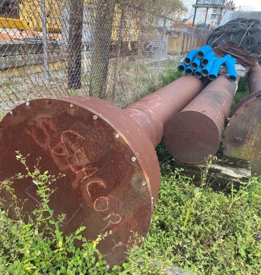 Misc Lot of Exhaust Hose - Shaft Tube - Wire Rope - Rubber Buoys