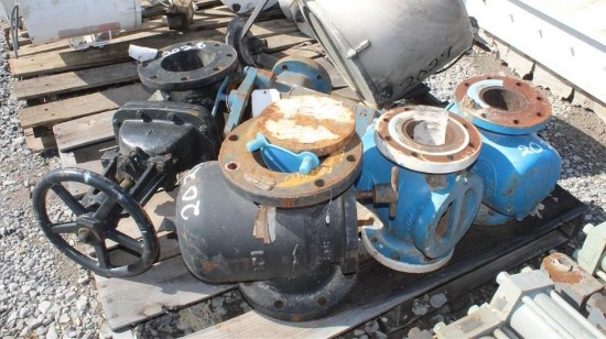 Pallet w/ Gate Valve, Search Light, Hayward 3" Ball Valve