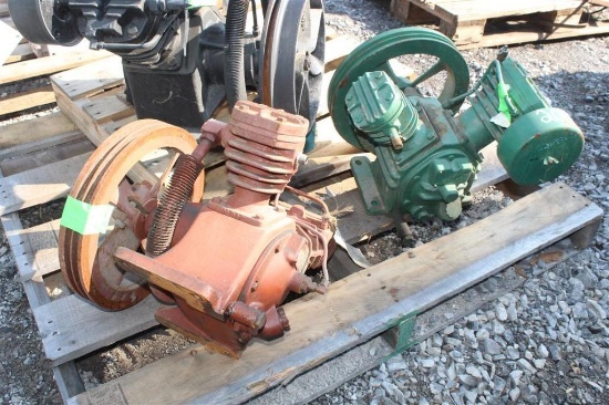 Pallet w/ (2) Air Compressors