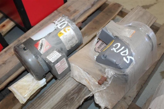 Lot of (2) Electric Baldor Motors - (1) 2HP 1700 RPMS & (1) 1/2HP 3450 RPMS