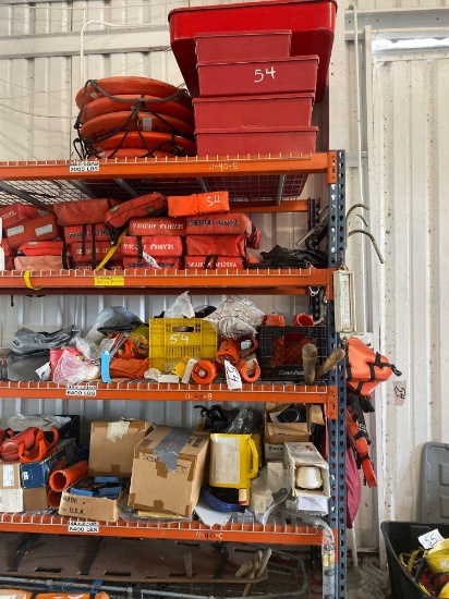 Lot of Misc Rescue Equipment - Life Jackets - Life Buoys - Stretchers