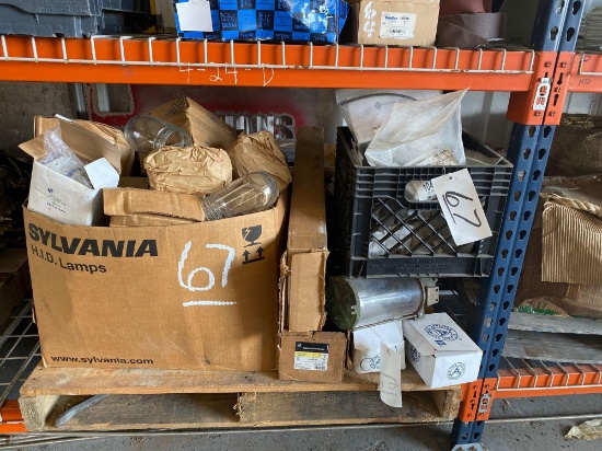 Lot of Misc Electrical - Globes - Bulbs