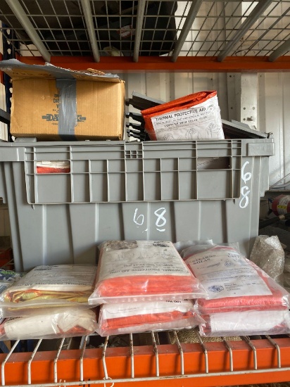 Large Lot of Stearns Solas Thermal Protective Jackets & Blankets