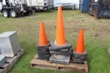 Lot of Safety Cones