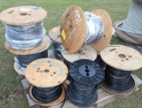 Large Pallet of Wire & Cable w/ 16-3C 175' - 16-2C 300' - 4 Spools & Coaxel