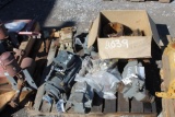 Pallet w/ Vem Electric Motor & (5) Hydraulic Pumps w/ Pump Parts