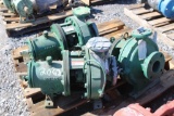 Pallet w/ (3) Goulds 3196 1.5x3x8.5 Centrifugal Pumps