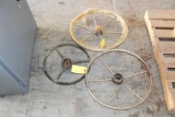 (3) Boat Steering Wheels