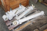 Lot of (3) 300 Ton Cable Lift Pin Cylinders