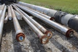 Lot of (8) Various Size Stainless Shafts