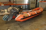 Zodiac Rescue Boat - Evinrude 40 Outboard Motor -SN: FR-XMPC375NF414