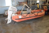 Deulsche Schlauchboot Rescure Boat - Johnson 40 Outboard Motor - SN: 138828/07